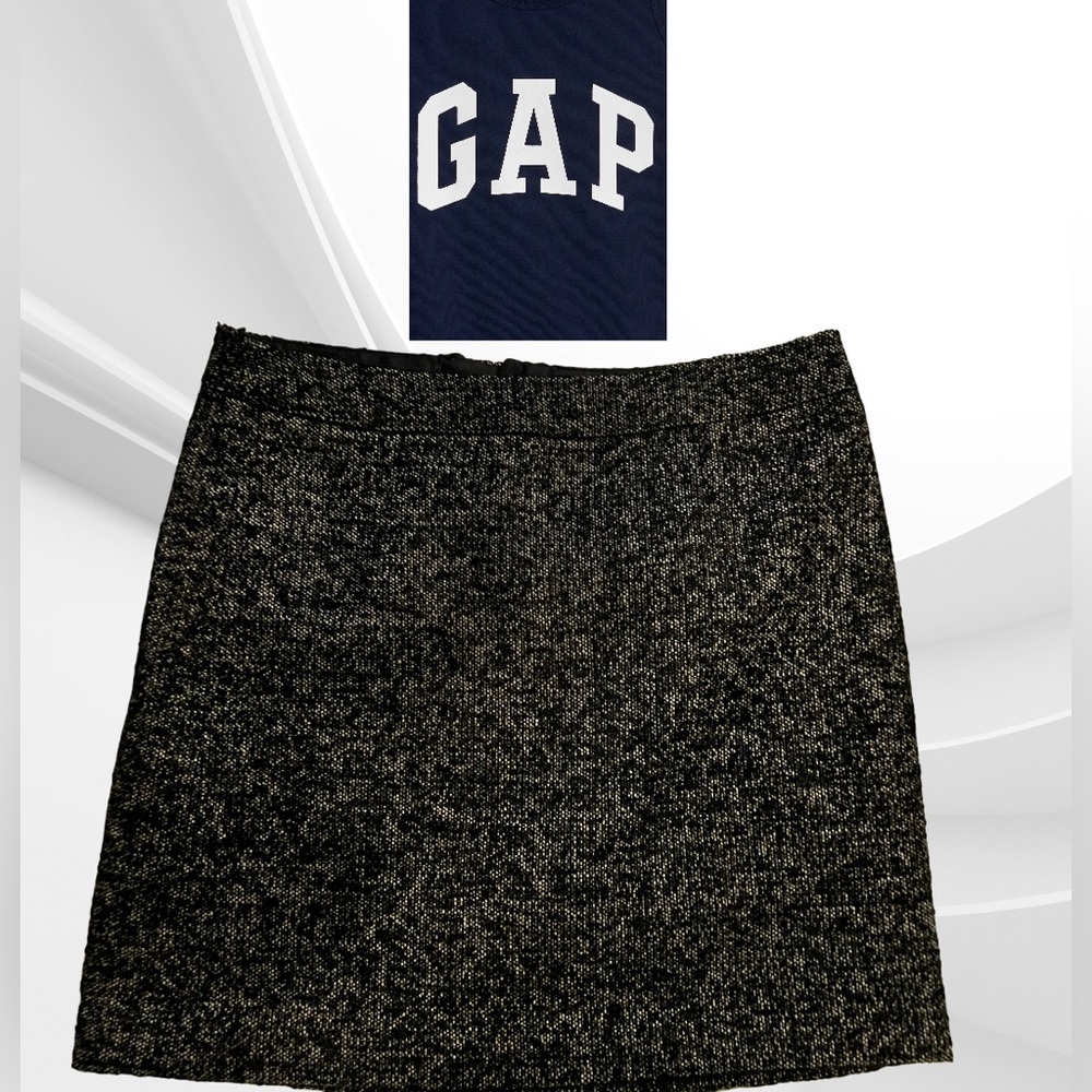 Gap tweed lined knit skirt size 6